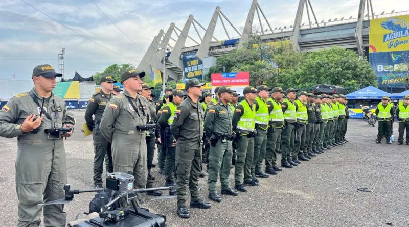 1.550 policías garantizarán la seguridad durante partido de la Selección Colombia